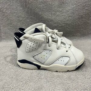 Jordan Retro 6 Midnight Navy Toddler Shoe Size 8C 384667-141